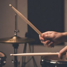미누즈 드럼스틱 5A 입문용 드럼스틱, 1세트, 내츄럴