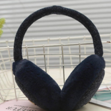 루체트리 귀마개 방한 다크블루 귀도리 겨울 귀돌이 접이식 보온 귀덮개 스포츠 운동 등산 낚시 자전거