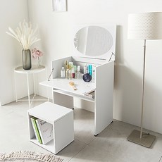 다우드 프리첼 화장대 + 의자, 화이트