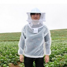 모기장옷 양봉옷 방충복 말벌 벌초 밭일 보호복 상의, 단일옵션, 1개