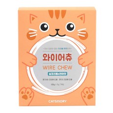 캣츠모리 와이어츄 실꼬리돔 & 연어맛 15g x 7p + 데일리피스트캔 5개 증정, 105g, 1개