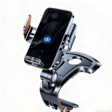車用無線充電手機支架，單手操作穩固夾持，多角度調整, 黑色, 【无线+超级磁吸快充】仪表夹