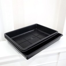 저면관수 트레이 플라스틱 53x37cm 타공 축하화분 집들이나무 국화화분 옥상텃밭 예쁜화분 집화분 실외화분, 1개