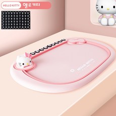 산리오 자동차 주차번호 알림판 미끌림방지 논슬립 패드, 1개, 헬로키티