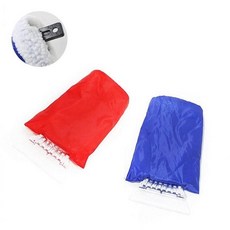 도매왕 겨울차량유리 스크래퍼 성에제거기 장갑형 털장갑 차량용