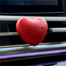 소비르 럽올 차량용 방향제 차 가죽 인테리어 고급 명품 자동차 디퓨저, 레드 화이트코튼, 1개