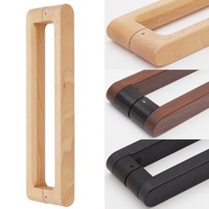 무드체인지 플랫엣지 원목 강화도어 유리문 상가 손잡이, 비취목