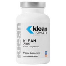 Klean Athlete 天然柳橙味鋅咀嚼錠, 1個, 100錠