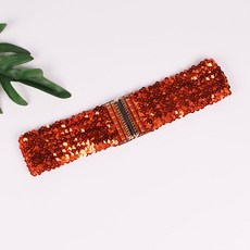 와이드스팽글벨트 차밍댄스복 라틴댄스복(1) (1), 주황색