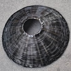 대나무 삿갓 무술 농사 낭인 무협 밀짚 여름 47cm 챙 둥근 버킷햇 원색 왕골, T. 검은 직경 40cm