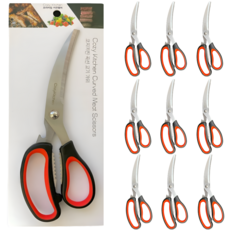 코지키친 주방가위 곡선형 스테인리스 고기 야채 다용도 업소용 식가위, 혼합, 10개