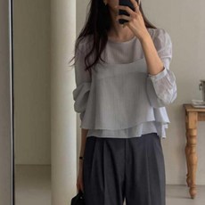 여리핏 투피스 시스루 세트 페미닌룩 데일리룩