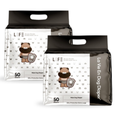 라비앙독 수컷 강아지 안심 기저귀 대용량 100매(50매X2개), 특대형, 2개, 50개입