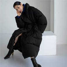 여성 롱패딩코트 다운점퍼 라이트다운 겨울야상 카키