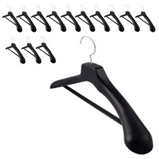 국내생산 고급형 어깨뿔방지 옷가게 남여공용 일반자켓옷걸이, 14개, 검정