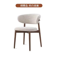 단단한 나무 식당 의자 북유럽 부드러운 가방 호텔 뒤 레스토랑 카페 디자이너 책상, 02 21