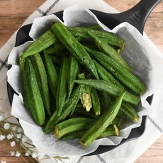 유나건어물 건강 간식 건야채 채소 오크라칩, 1개, 100g