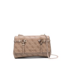게스 buckle patterned leather cross body bag