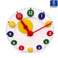 큰솔스토밍 도형맞추기 시계모형 KS5070, 단품, 1개