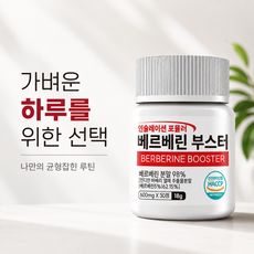 정품 베르베린 부스터 스파이크 제로 식약처 HACCP 인증 베르베린분말 98%, 1개, 30정