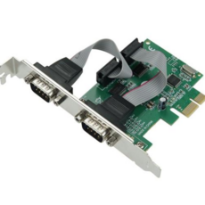 PCI Express 카드 RS232 2포트 PCIe x1 DB9 시리얼_WFHTM9P