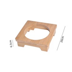 화로구이 스텐석쇠 미니화로 소고기 불판 돌판 삼겹살 우삼겹, B. 나무 프레임