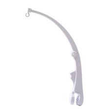 新生兒仿木紋支架音樂盒牀鈴可調節高度嬰兒牀鈴支架嬰兒牀鈴配件, 支架 白色:如圖, 1個