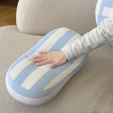 하바르고 푹신푹신 침대 소파 등받이 쿠션, 블루