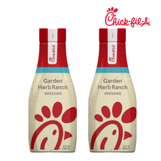 [Chick-fil-A] [1+1] 칙필에이 소스 Chickfila 가든 허브 랜치 355ml + 가든 허브 랜치 355ml 칙필레 소스 Chick-fil-A Sauce