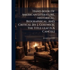 (영문도서)Hand-book Of American Literature Historical Biographical And Critical [by J.... Paperback, Nabu Press, English, 9781179659794