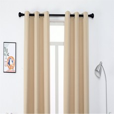 [Allhaving] 암막커튼 2장세트 117x160cm 핑크베이지 방풍