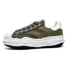 야스히로 캔버스 운동화 블레이키 블랙 흰색 가죽 캔버스