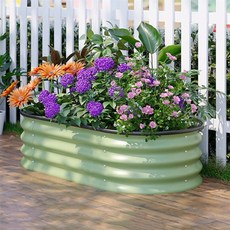 메가디자인 조립식 정원 화분 텃밭 105cm 식물키우기상자