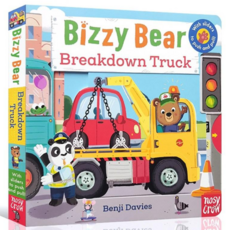 Bizzy Bear Breakdown Truck兒童互動趣味英文學習書，工程車故障排除主題, nosy/nCrow