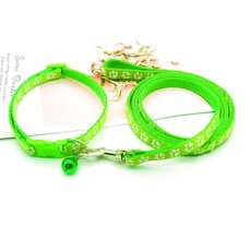 고양이목줄산책줄 고양이와 개 목줄+리드줄, 1세트