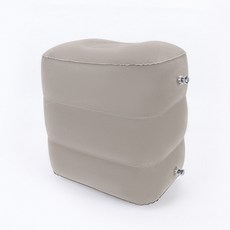 輕量充氣腳墊 辦公室出差旅行歇腳墊 便攜式充氣腳凳, 灰,43*34*45CM