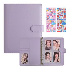 보라팬시 마카롱 포카바인더 6공 A5 (양면속지 포함), 1개, 퍼플