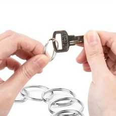 스텐 원형 오링 열쇠고리 링 부자재, 1개