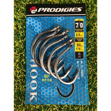 PRODIGIES鐵板鉤，5/0-7/0-9/0-11/0-13/0，高強度鋼材，防鏽耐用，快速上鉤, 1個, 9/0