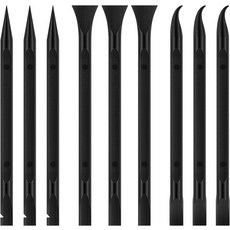 좁은 공간을 위한 9피스 플라스틱 스크래퍼 도구 긁히지 않는 주방 청소 펜 스티커 라벨 기름 얼룩 음식물 먼지(블랙) 제거에 적합합니다