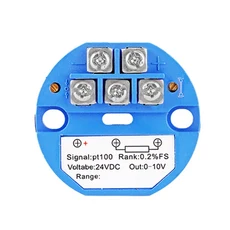 24V PT100 온도 트랜스미터 센서 모듈 열 저항 4 20mA, 04 0 150 degree