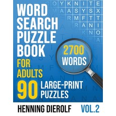 Word Search Book for Adults: 90 Large-Print English Puzzles Paperback, Independently Published