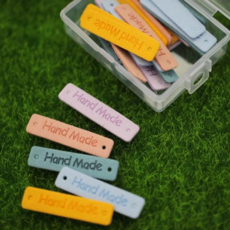 리본빌 스웨이드 핸드메이드 라벨 세트, 직사각 세트, 1개