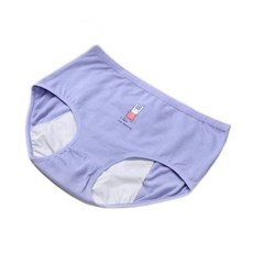 褲公主 兒童生理褲 童生理褲 少女生理褲 純棉中腰無痕抗菌生理褲 生理期內褲, 紫藍色