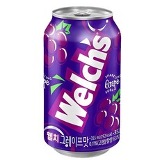 농심 웰치스 포도맛, 355ml, 1개