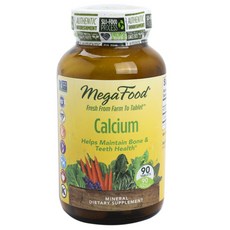 MegaFood 鈣質補充錠, 90顆, 1罐