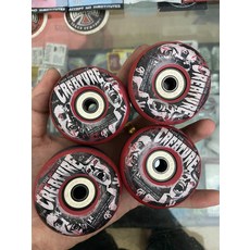 OJ creature 聯名款 進口專業滑板輪 56mm 97A 細微場地使用 無裂痕 紋路清晰 附1985軸承, 如圖所示, 1個