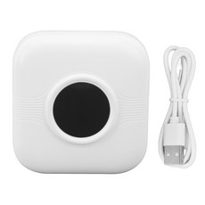 A33 무잉크 프린터 휴대용 열전사 1000mAh 타입 블루투스 저널 사진 메모용, 하얀색