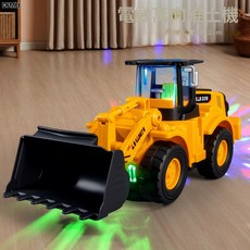 DFMEI 仿真工程挖掘機模型兒童電動自動避障聲光音樂3-6寶寶萬向玩具車, 1個, 198-10電動萬向推土機:如圖