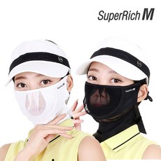 슈퍼리치 스포츠 골프 마스크 UV 자외선 차단 쿨마스크 운동마스크 골프 자전거 등산 하이킹 캠핑 마스크 넥워머, 1개